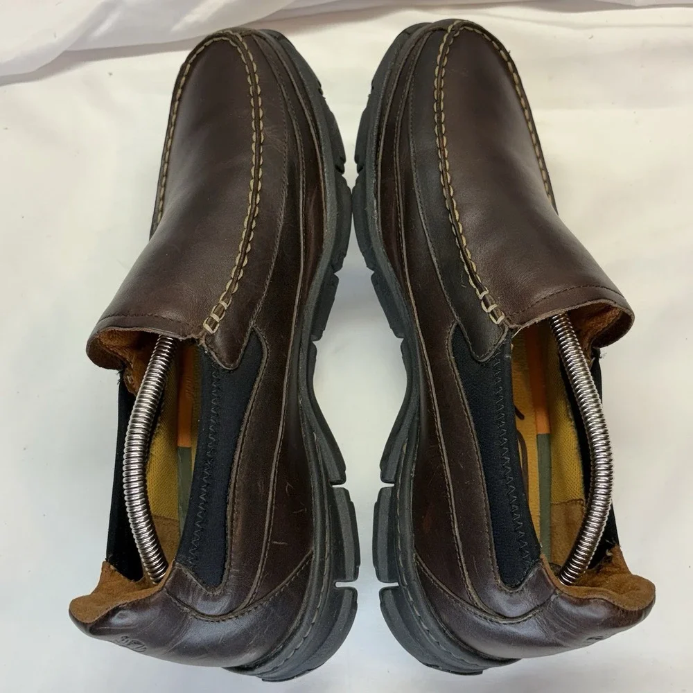 Timberland Smart Loafers Comfort Men's Brown Leather Slip-On Shoes Size 11 M
